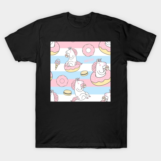 Unicorn Doughnut Dream T-Shirt by VinylPatch